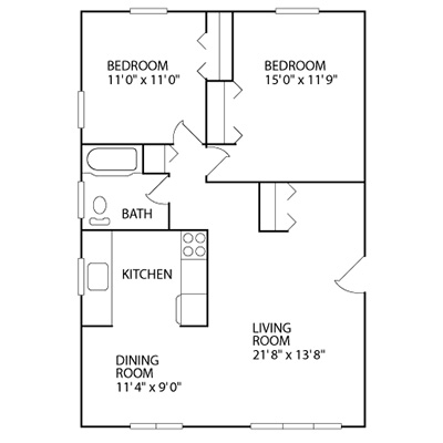 Style B - Two Bedroom