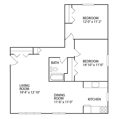 Style C - Two Bedroom